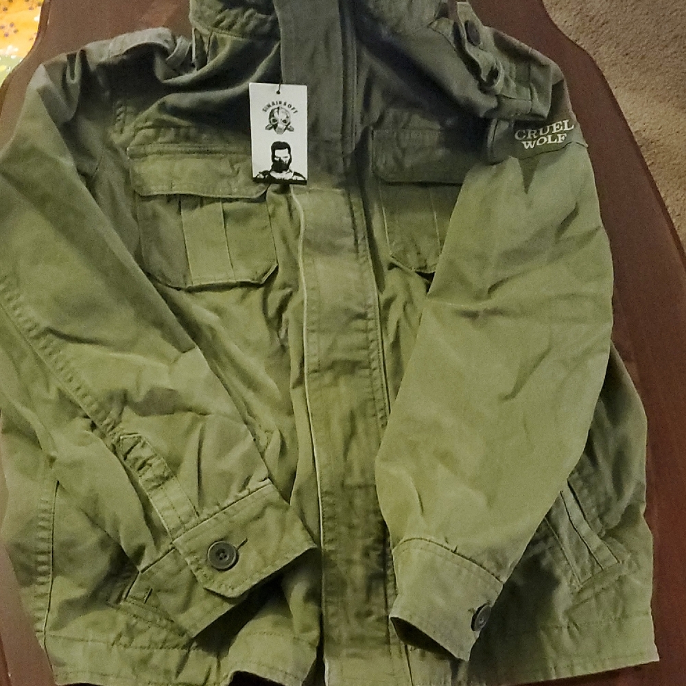 Kids Olive Green Jacket